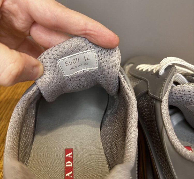 Prada Americas Cup Soft Rubber Sneaker steel Gray