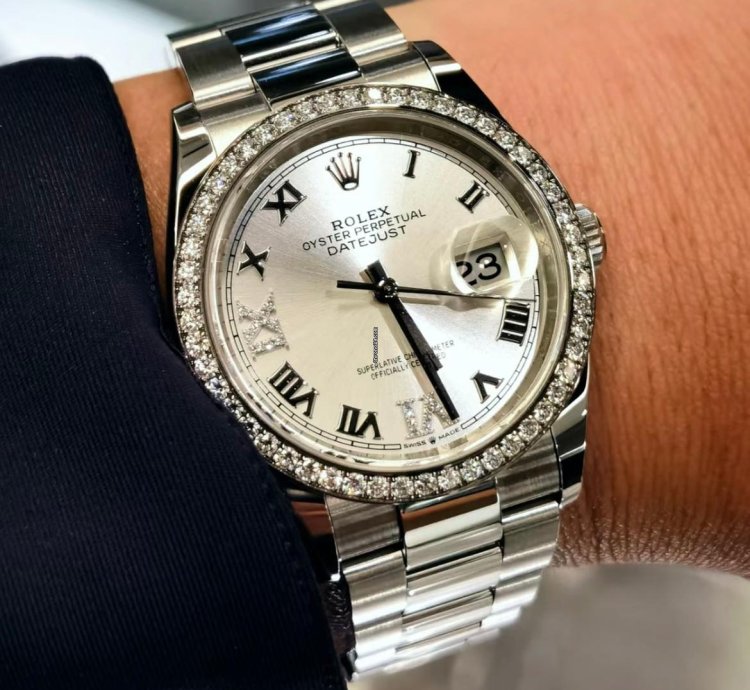Rolex Datejust 36 Silver Vixi Roman Oys