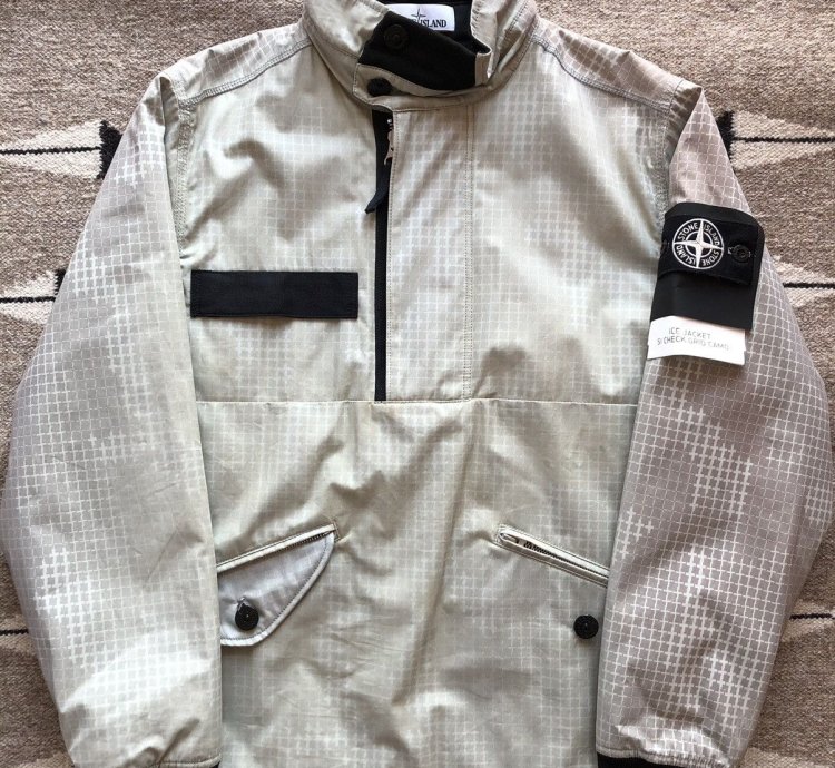 Stone Island Ice Jacket Check Grid Camo