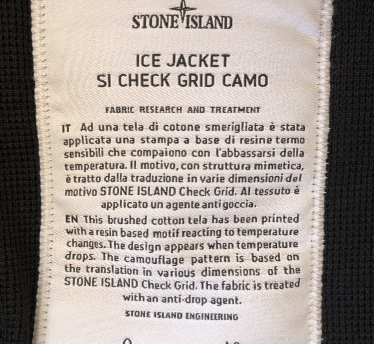 Stone Island Ice Jacket Check Grid Camo