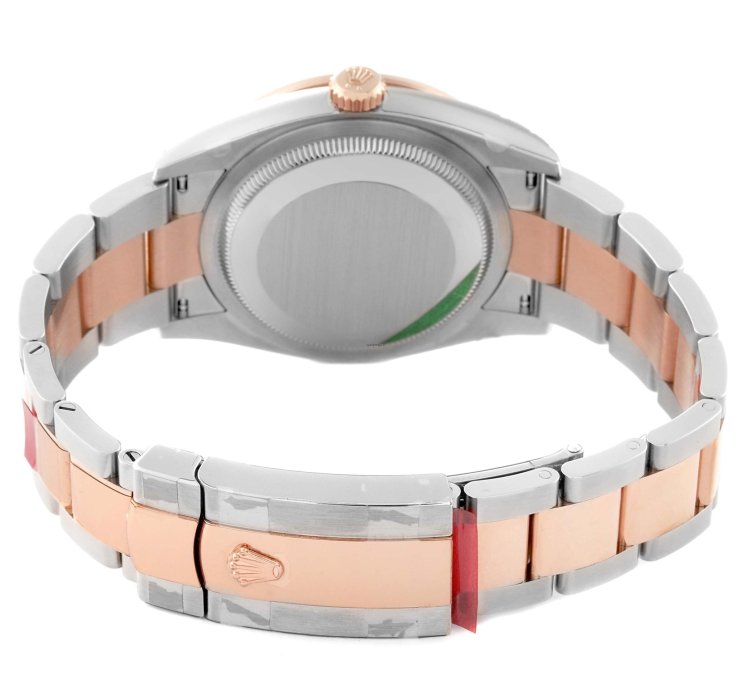 Rolex Datejust 36 Steel Rose Gold Mother Of Pearl Diamond Mens Watch 126281 Unworn