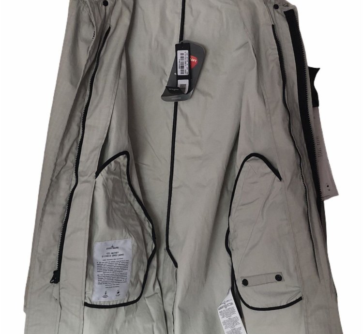 Stone Island Ice Jacket Si Check Grid Camo