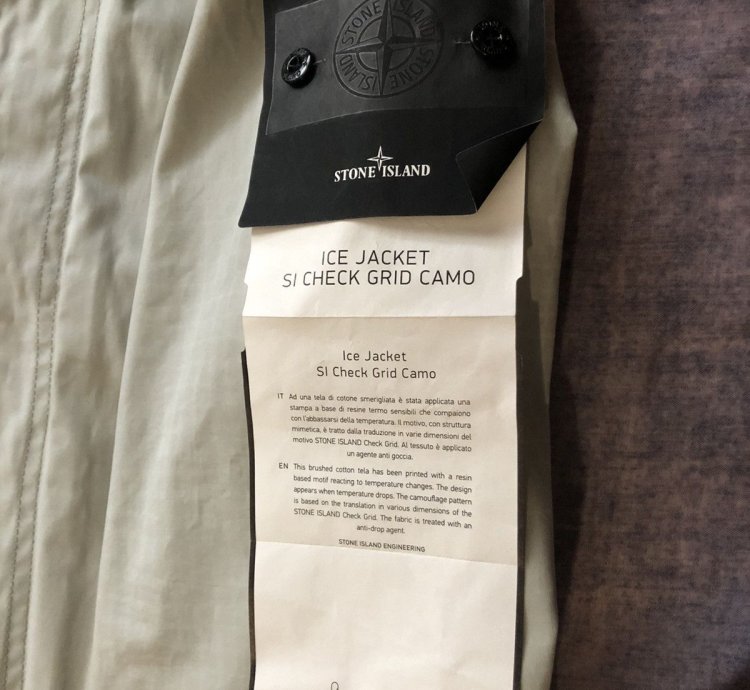 Stone Island Ice Jacket Si Check Grid Camo