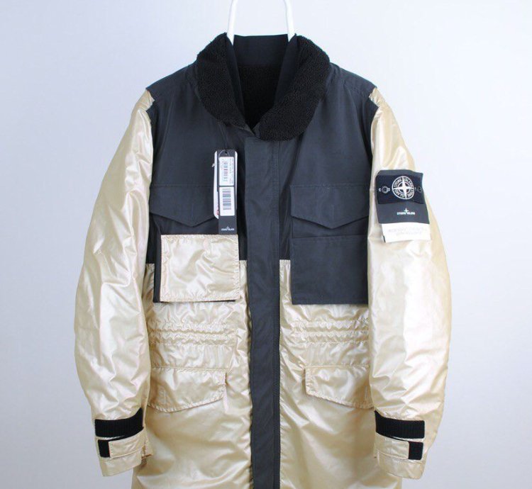 Stone Island Iridescent Coating Tela With Reflex Mat Jacket