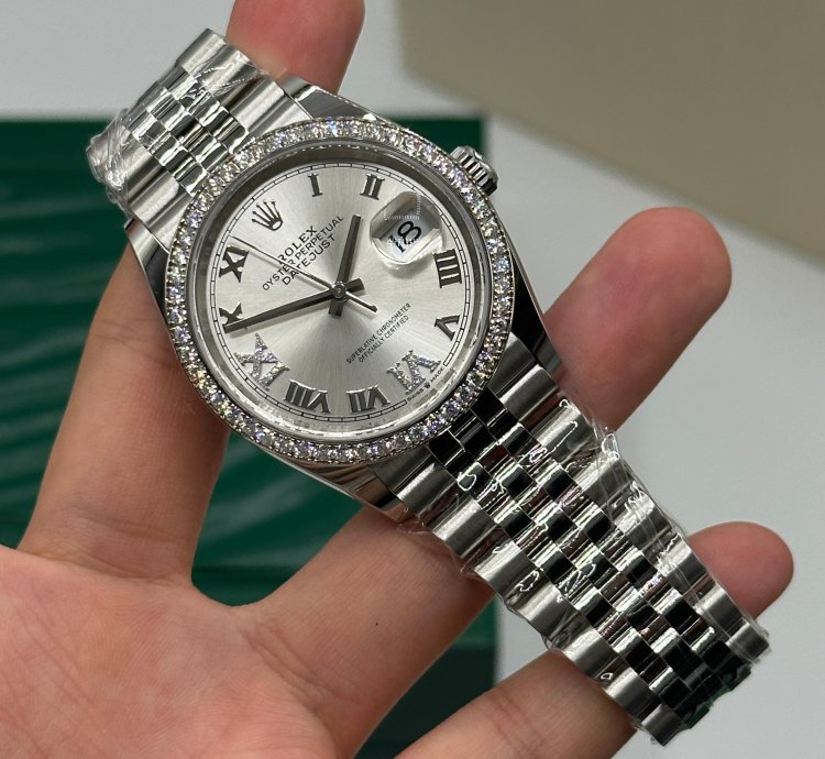 Rolex Datejust 36 Vi Ix Silver Roman Dial Jubilee