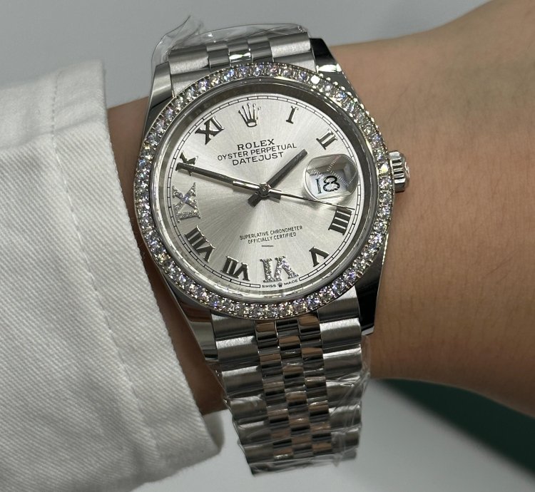 Rolex Datejust 36 Vi Ix Silver Roman Dial Jubilee