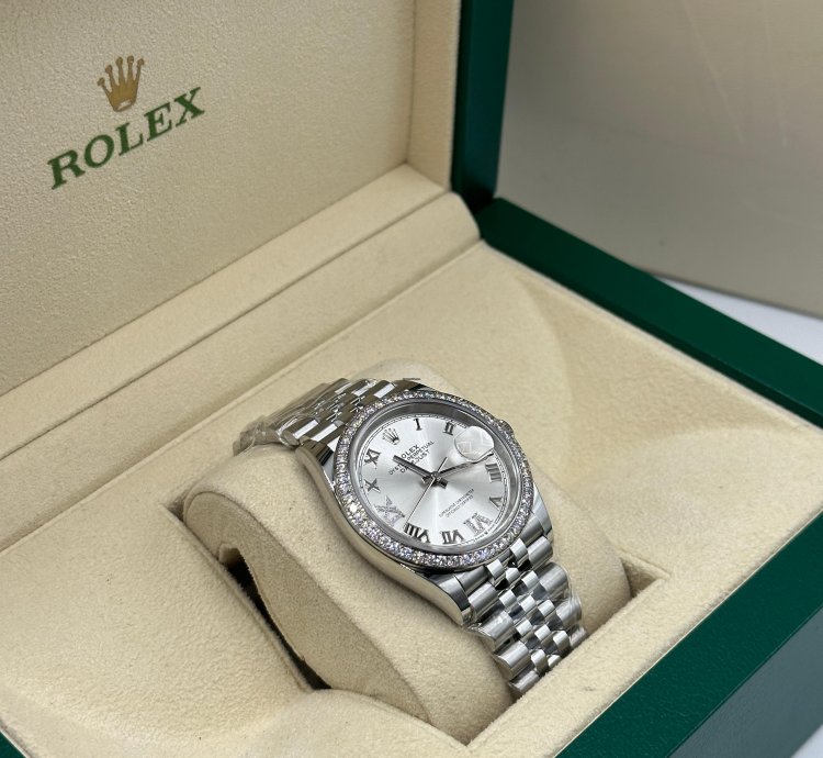 Rolex Datejust 36 Vi Ix Silver Roman Dial Jubilee