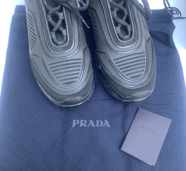 Prada Black Cloudbust Technical Air Fabric Sneaker