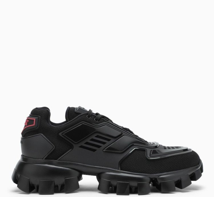 Prada Black Cloudbust Thunder Knit Sneakers