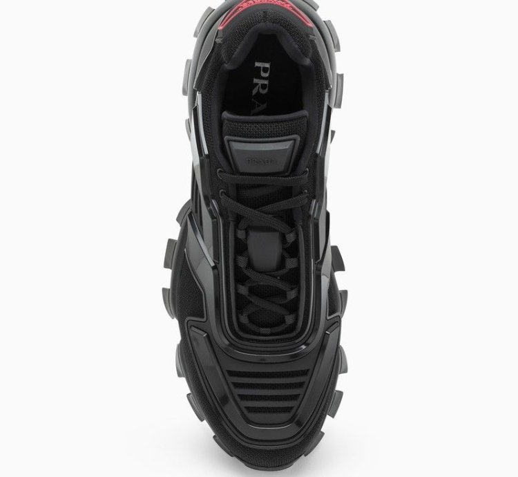 Prada Black Cloudbust Thunder Knit Sneakers