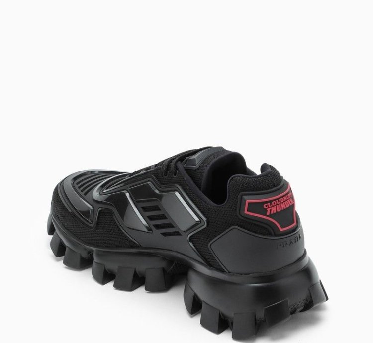 Prada Black Cloudbust Thunder Knit Sneakers