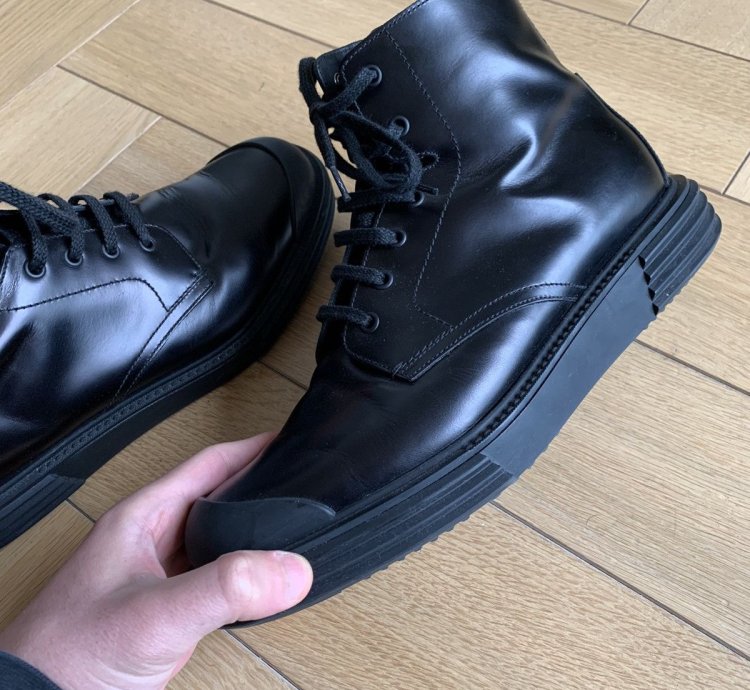 Prada Black Leather Boots