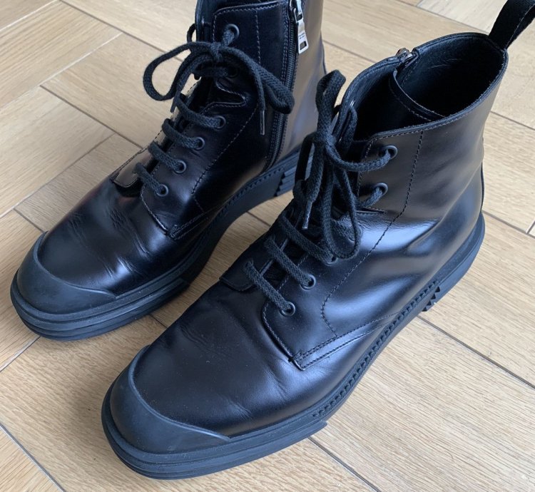 Prada Black Leather Boots