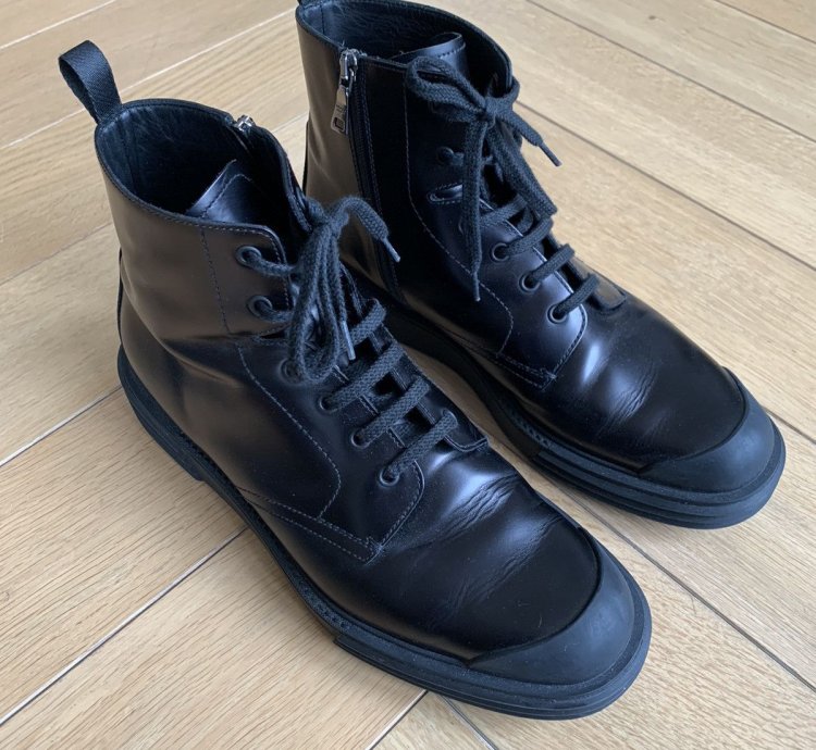 Prada Black Leather Boots