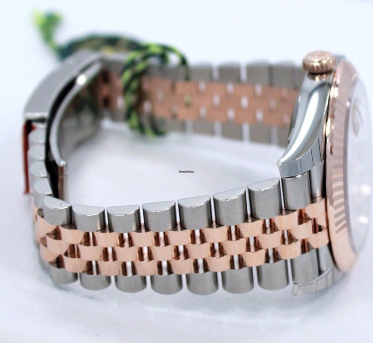 Rolex Datejust 41 41mm 126331 Jubilee 18k Rose Gold Ss Diamond Dial