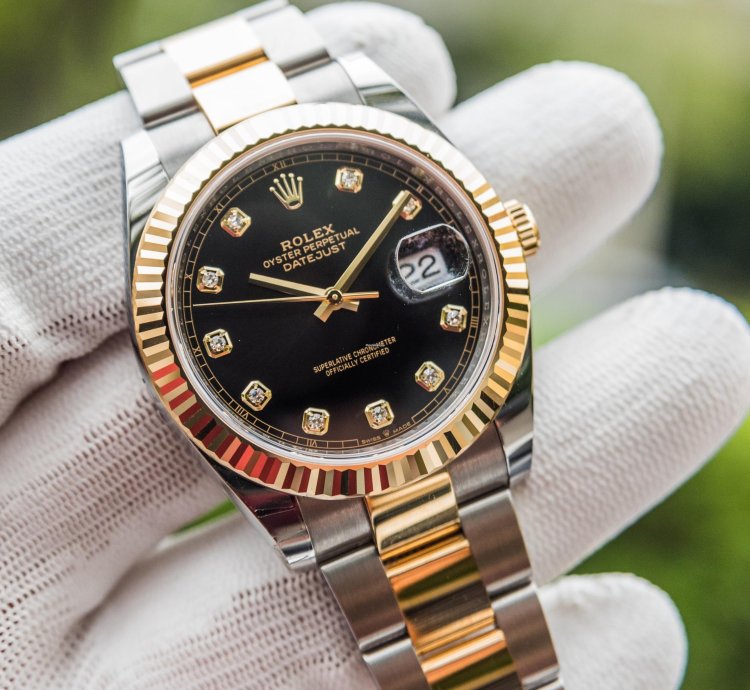 Rolex Datejust 41 41mm Black Diamond Dial - Oyster Bracelet