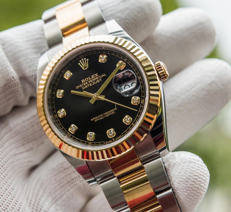 Rolex Datejust 41 41mm Black Diamond Dial - Oyster Bracelet