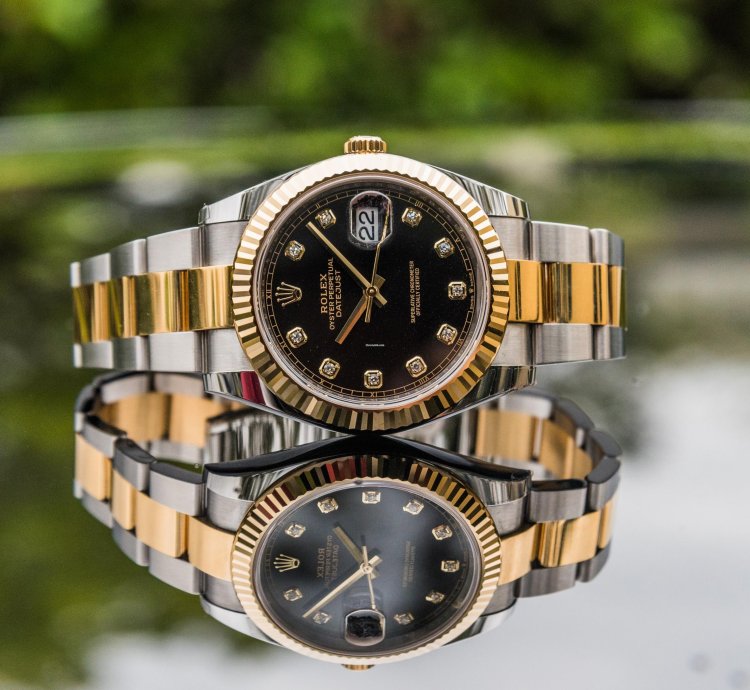 Rolex Datejust 41 41mm Black Diamond Dial - Oyster Bracelet