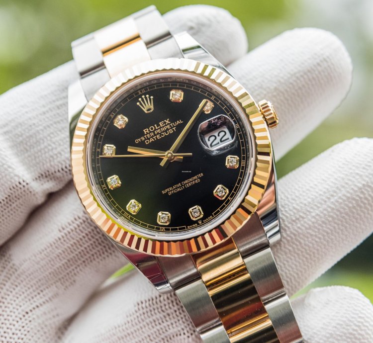 Rolex Datejust 41 41mm Black Diamond Dial - Oyster Bracelet