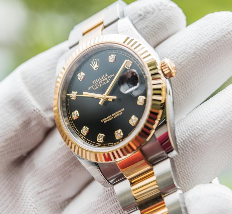 Rolex Datejust 41 41mm Black Diamond Dial - Oyster Bracelet