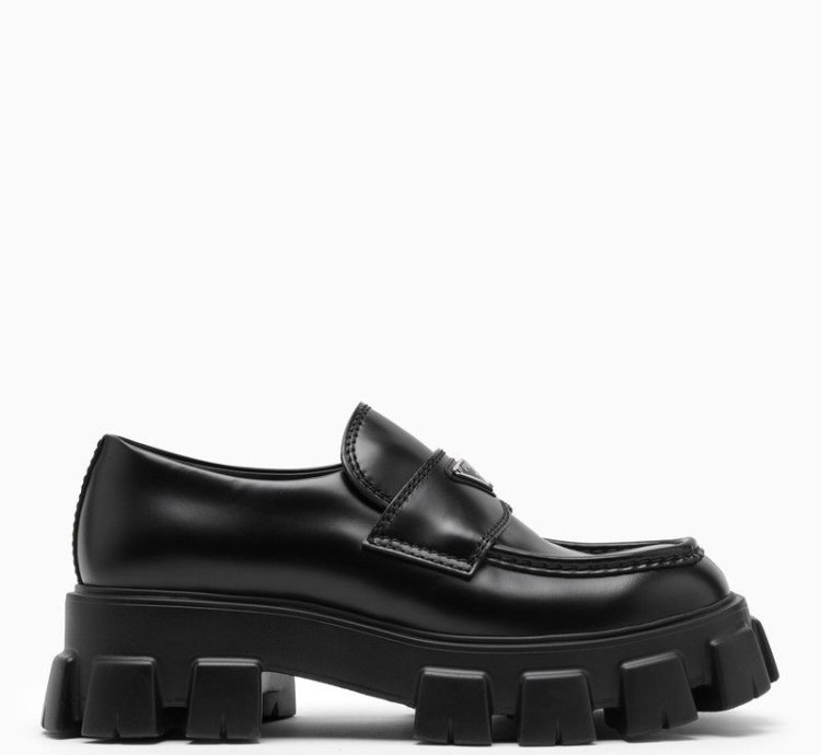 Prada Black Monolith 60mm Loafer