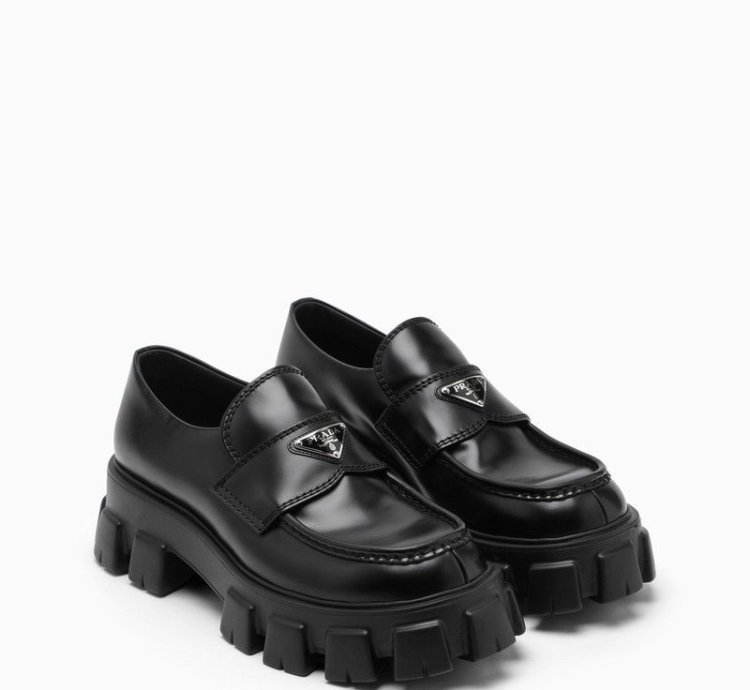Prada Black Monolith 60mm Loafer