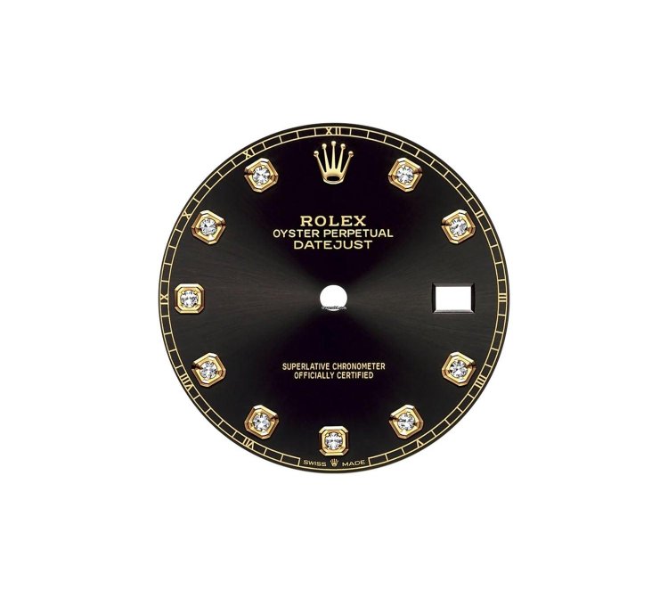 Rolex Datejust 41 41mm Steel Yellow Gold Black Diamond Dial Oyster Bracelet