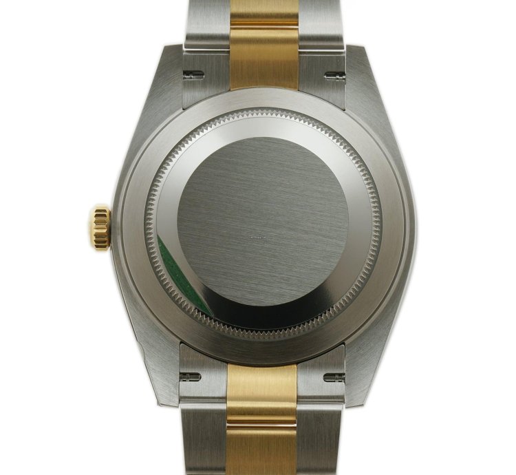 Rolex Datejust 41 41mm Steel Yellow Gold Black Diamond Dial Oyster Bracelet