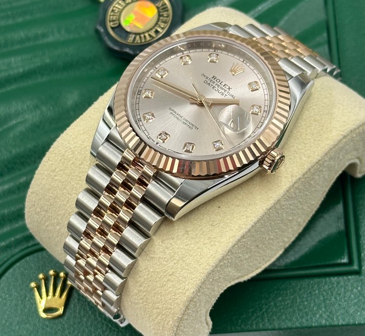 Rolex Datejust 41 41mm Sundust Diamond Dial Jubilee
