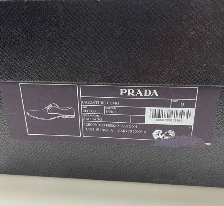 Prada Black Spazzolato Saffiano Loafers
