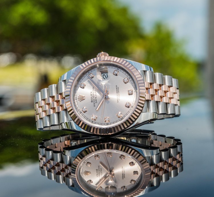 Rolex Datejust 41 41mm Sundust Diamond Dial On Jubilee