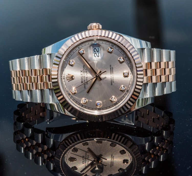 Rolex Datejust 41 41mm Sundust Diamond Dial On Jubilee