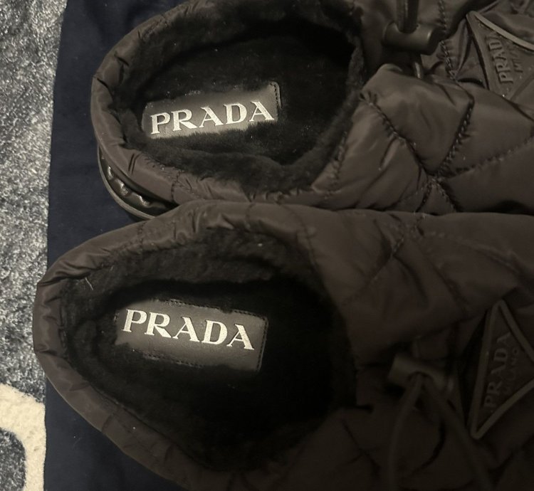 Prada Blow Padded Nylon Mule Size 10