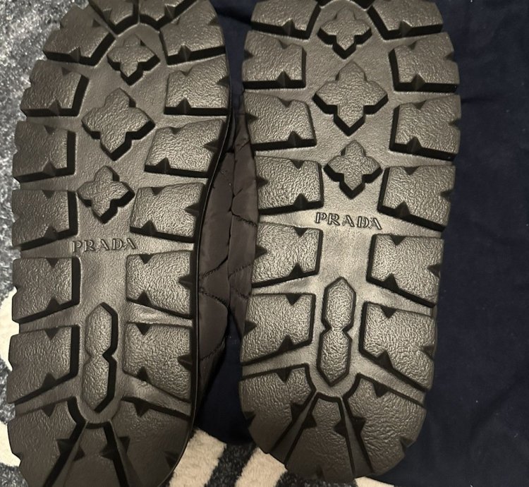 Prada Blow Padded Nylon Mule Size 10