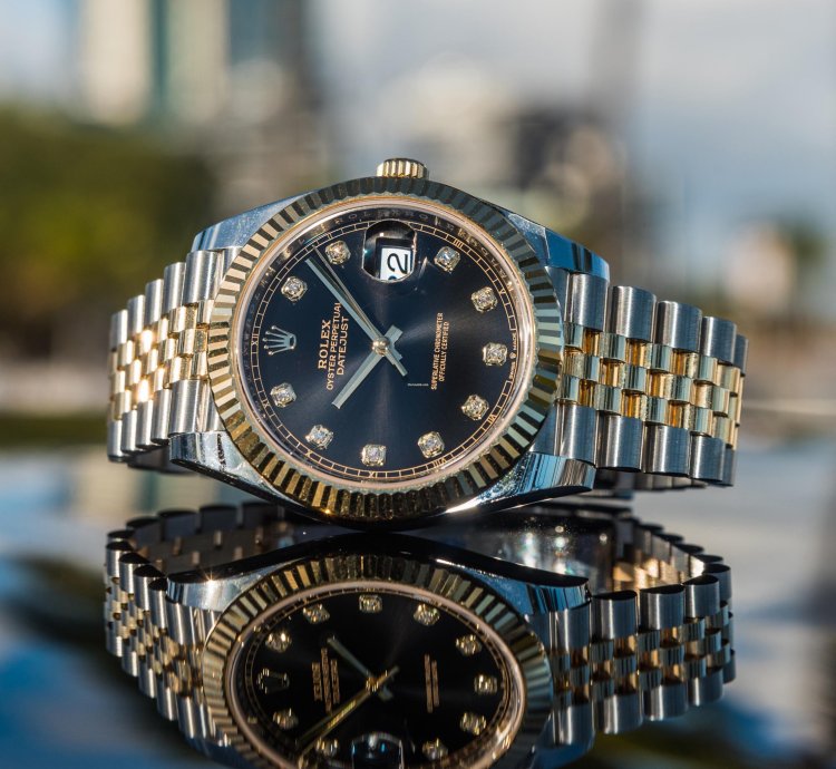 Rolex Datejust 41 Black Diamond Set Dial - Jubilee Bracelet