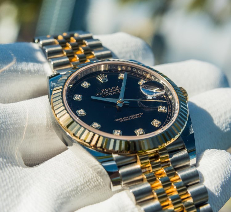 Rolex Datejust 41 Black Diamond Set Dial - Jubilee Bracelet