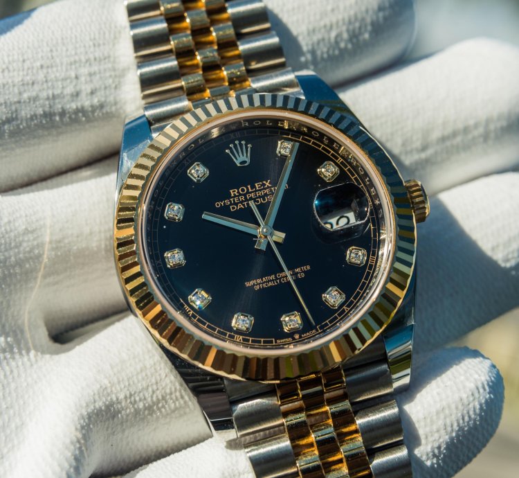 Rolex Datejust 41 Black Diamond Set Dial - Jubilee Bracelet