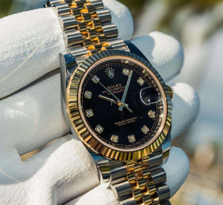 Rolex Datejust 41 Black Diamond Set Dial - Jubilee Bracelet