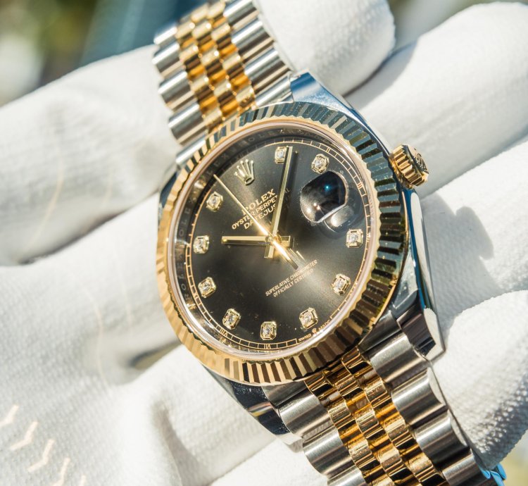 Rolex Datejust 41 Black Diamond Set Dial - Jubilee Bracelet