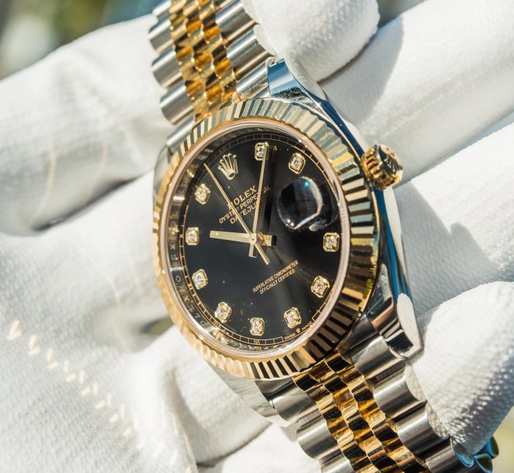 Rolex Datejust 41 Black Diamond Set Dial - Jubilee Bracelet