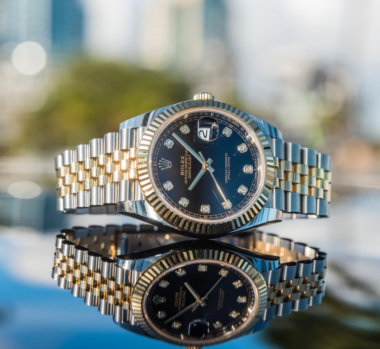 Rolex Datejust 41 Black Diamond Set Dial - Jubilee Bracelet