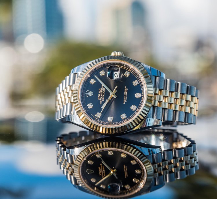 Rolex Datejust 41 Black Diamond Set Dial - Jubilee Bracelet