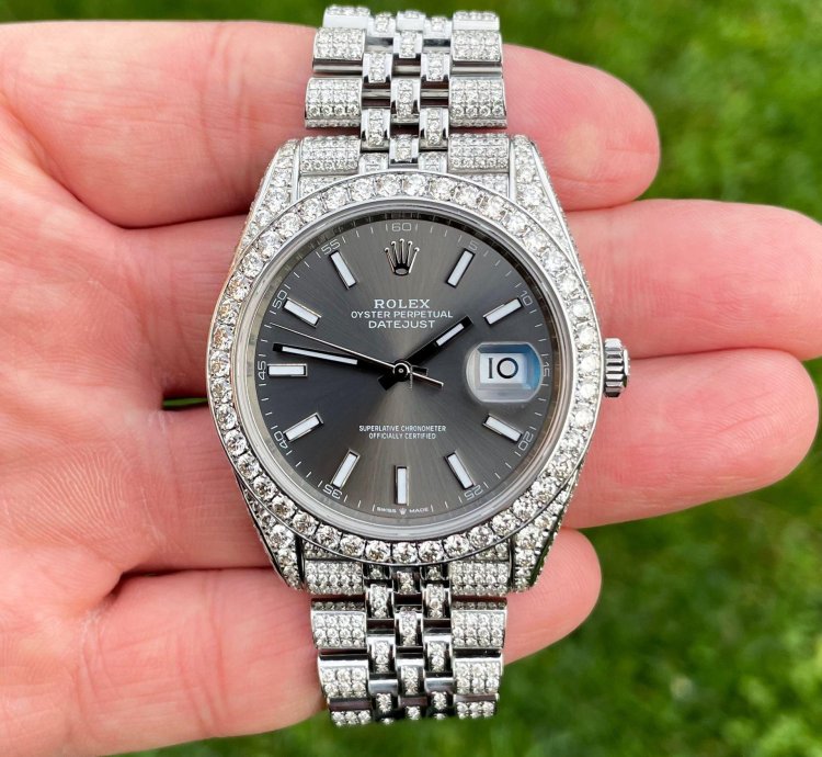 Rolex Datejust 41 Diamanten 41mm Iced Out 2023 Unworn Brillanten Diamonds 126300