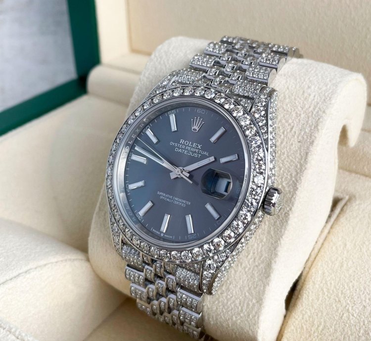 Rolex Datejust 41 Diamanten 41mm Iced Out 2023 Unworn Brillanten Diamonds 126300