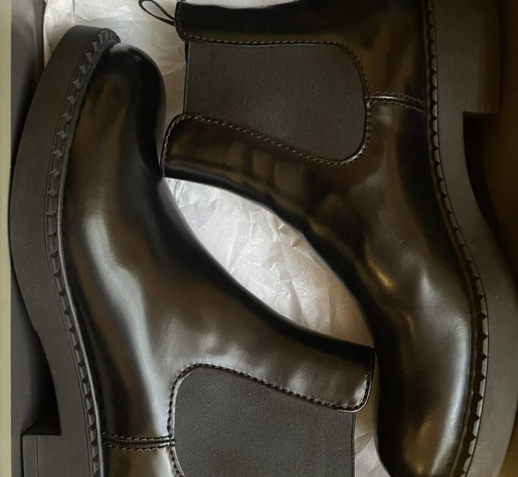 Prada Brushed Leather Chelsea Boot