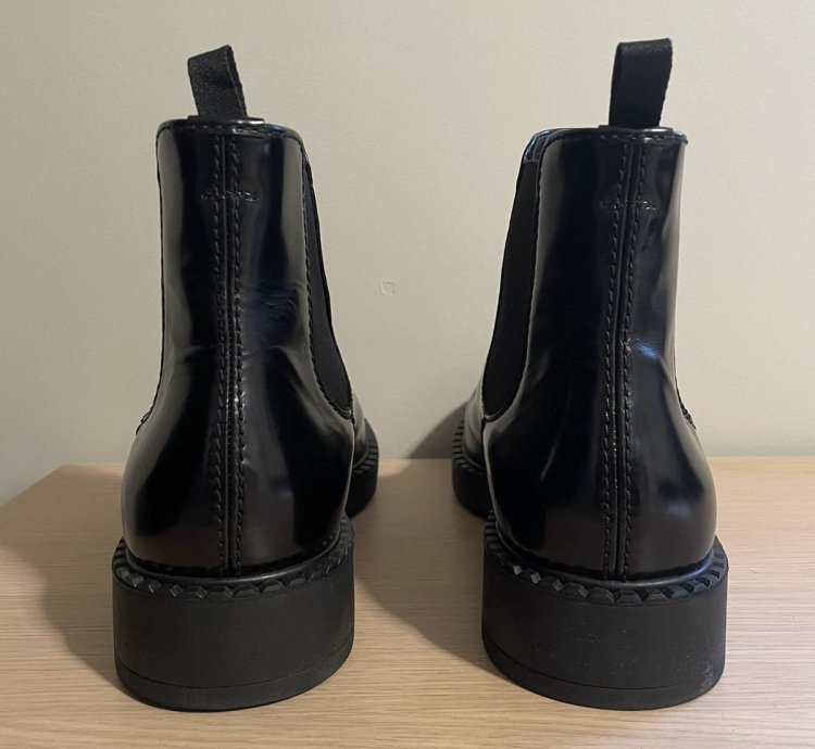 Prada Brushed Leather Chelsea Boot