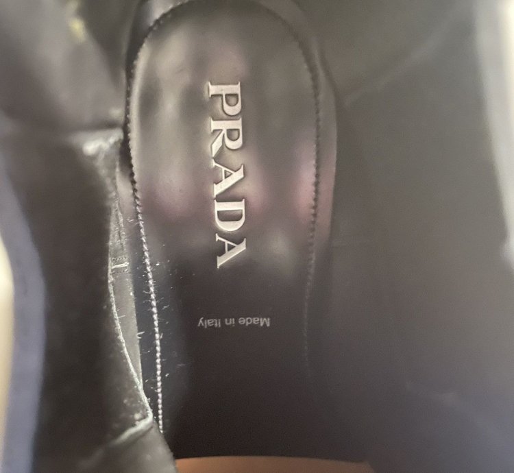 Prada Brushed Leather Chelsea Boot