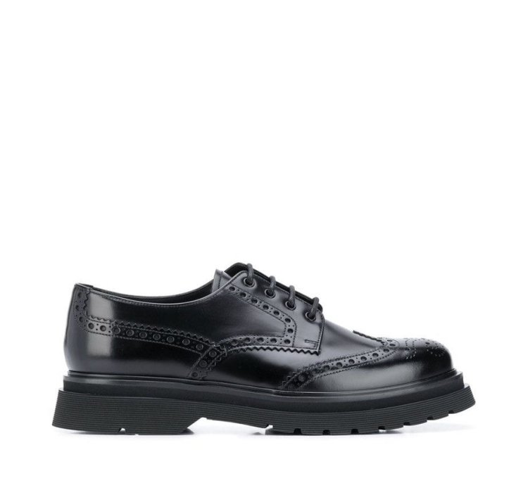 Prada Brushed Leather Derby Brogue