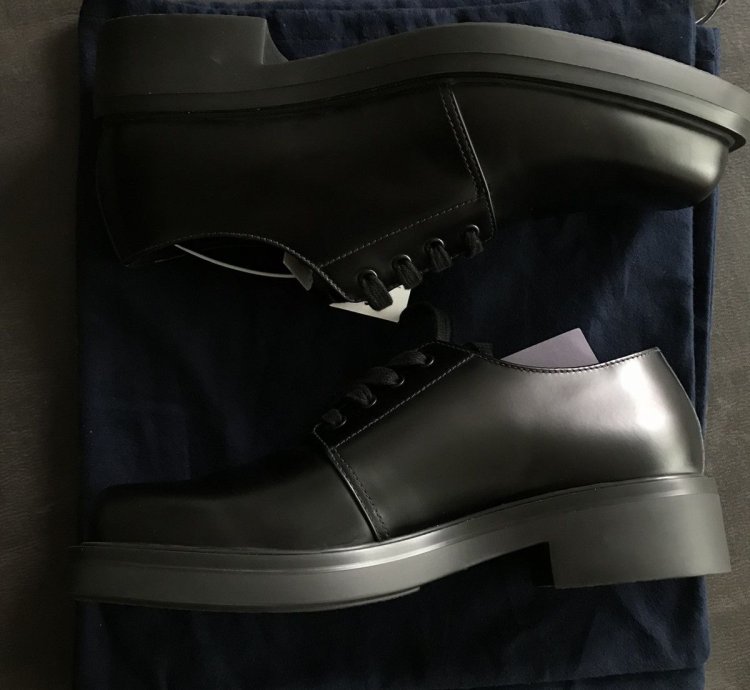 Prada Brushed Leather Derby Shoes