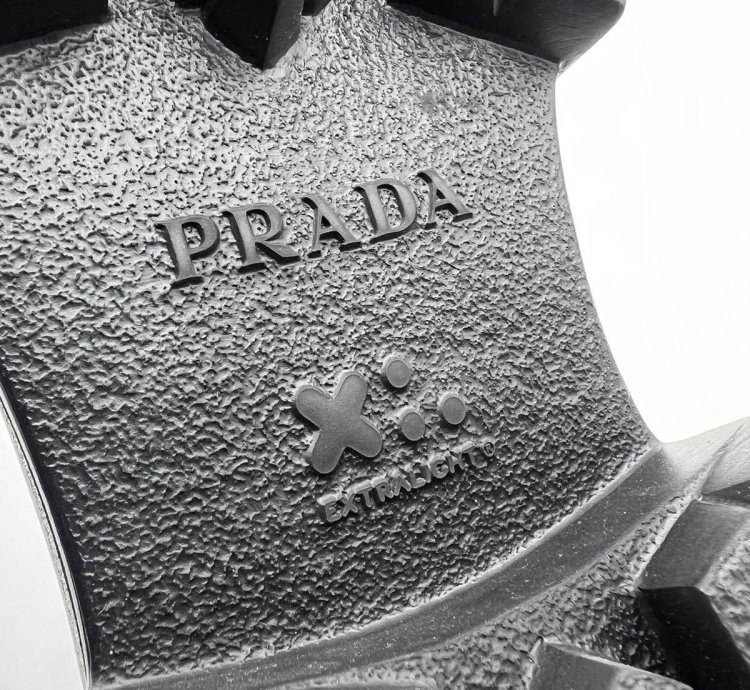 Prada Brushed Leather Lace-up Shoes
